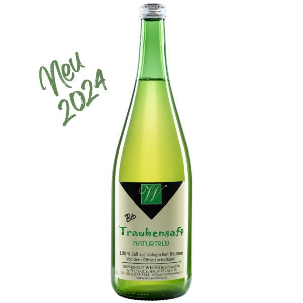 Weisser Traubensaft naturtrüb